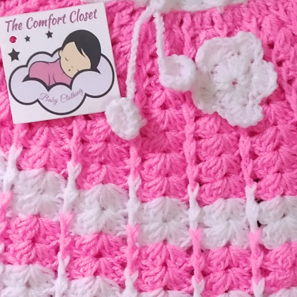 Baby Girl Full sleeves Top with Cap and Booties - Baby Pink