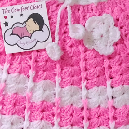 Baby Girl Full sleeves Top with Cap and Booties - Baby Pink
