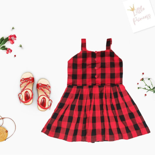 Girl's Checked Frock