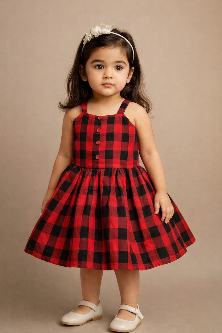Girl's Checked Frock