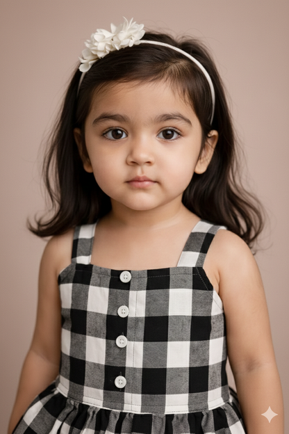 Girl's Checked Frock