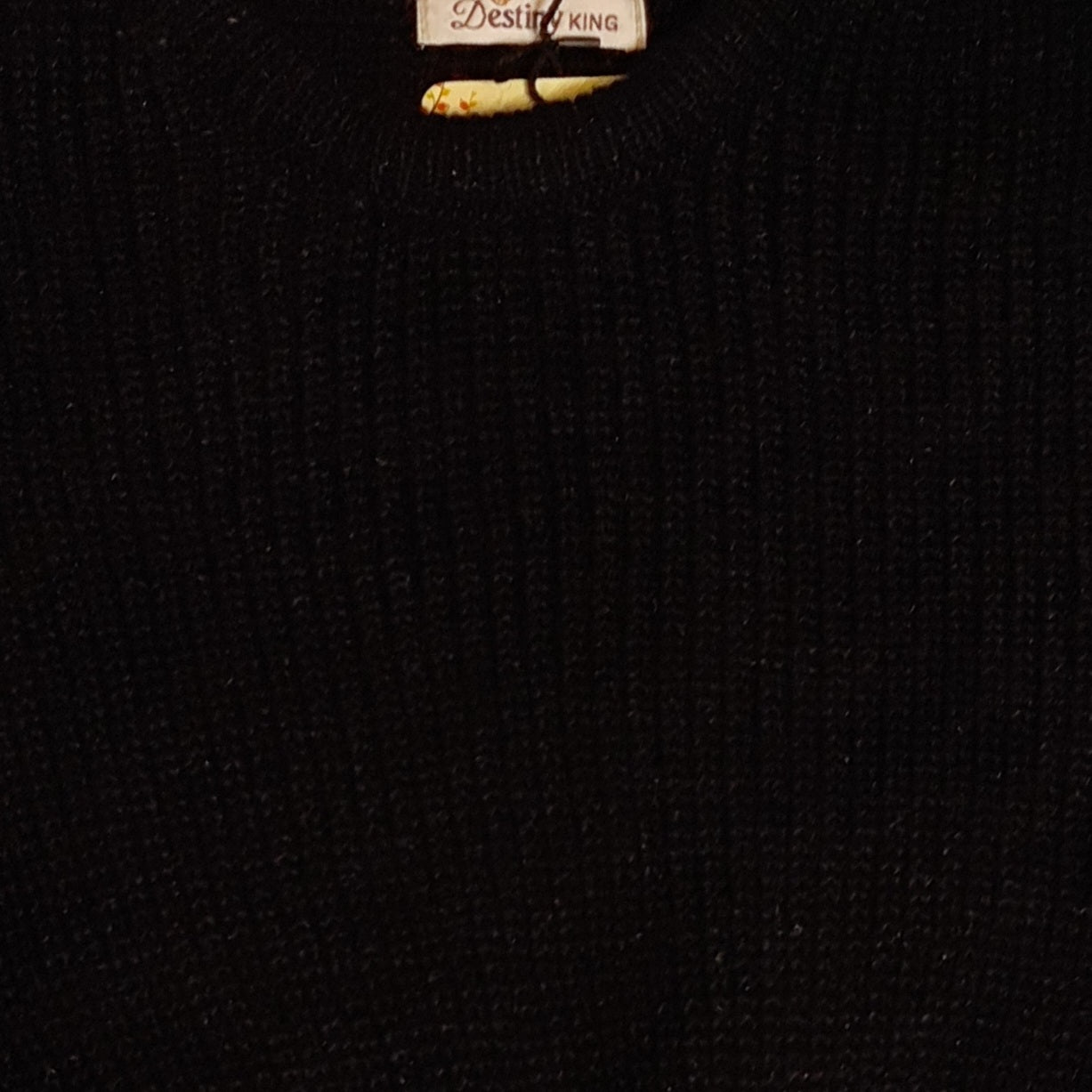Soft Knit Cropped Sweater for Women - Black