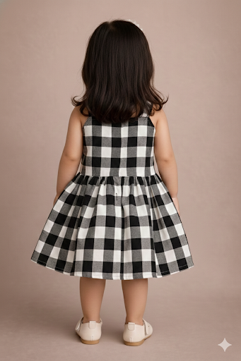 Girl's Checked Frock