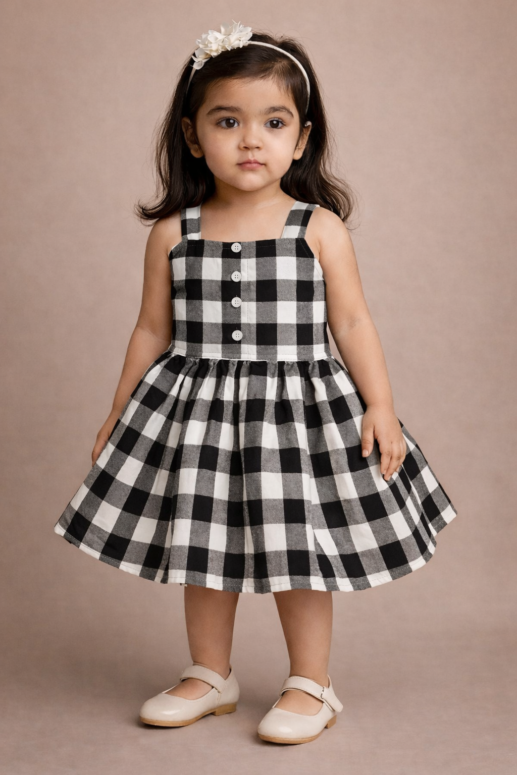 Girl's Checked Frock
