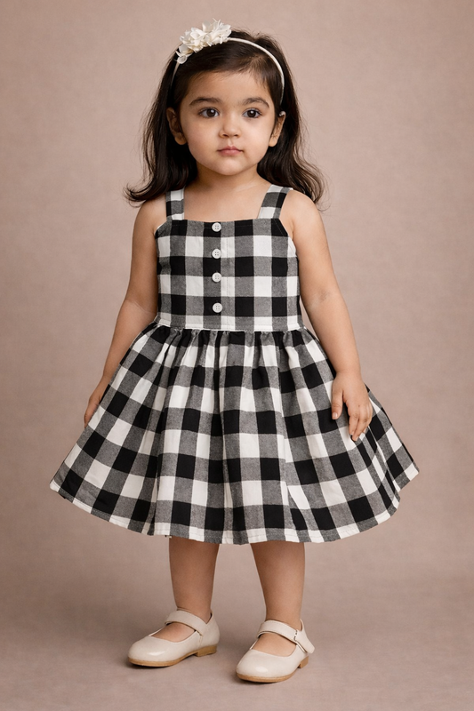Girl's Checked Frock